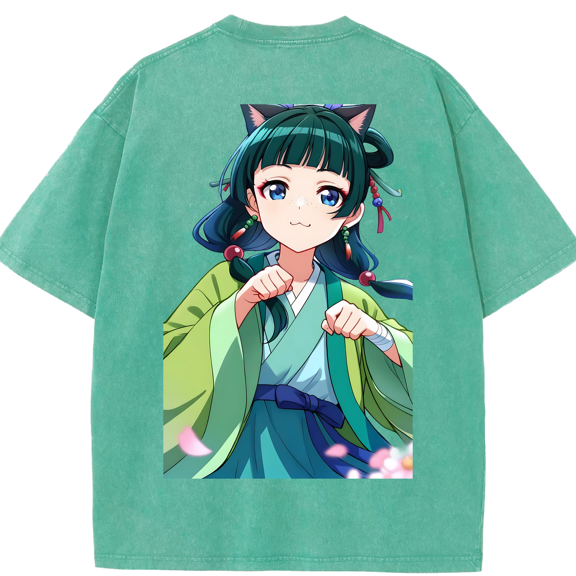 （画像用） 薬屋のひとりごと The Apothecary Diaries 綿100% ヴィンテージ風 半袖Tシャツ（背面プリント）